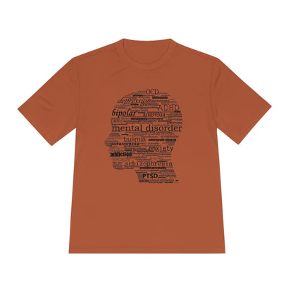 Mental Disorder Silhouette Moisture Wicking Tee