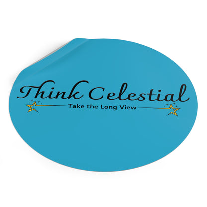 Think Celestial Round Vinyl Stickers