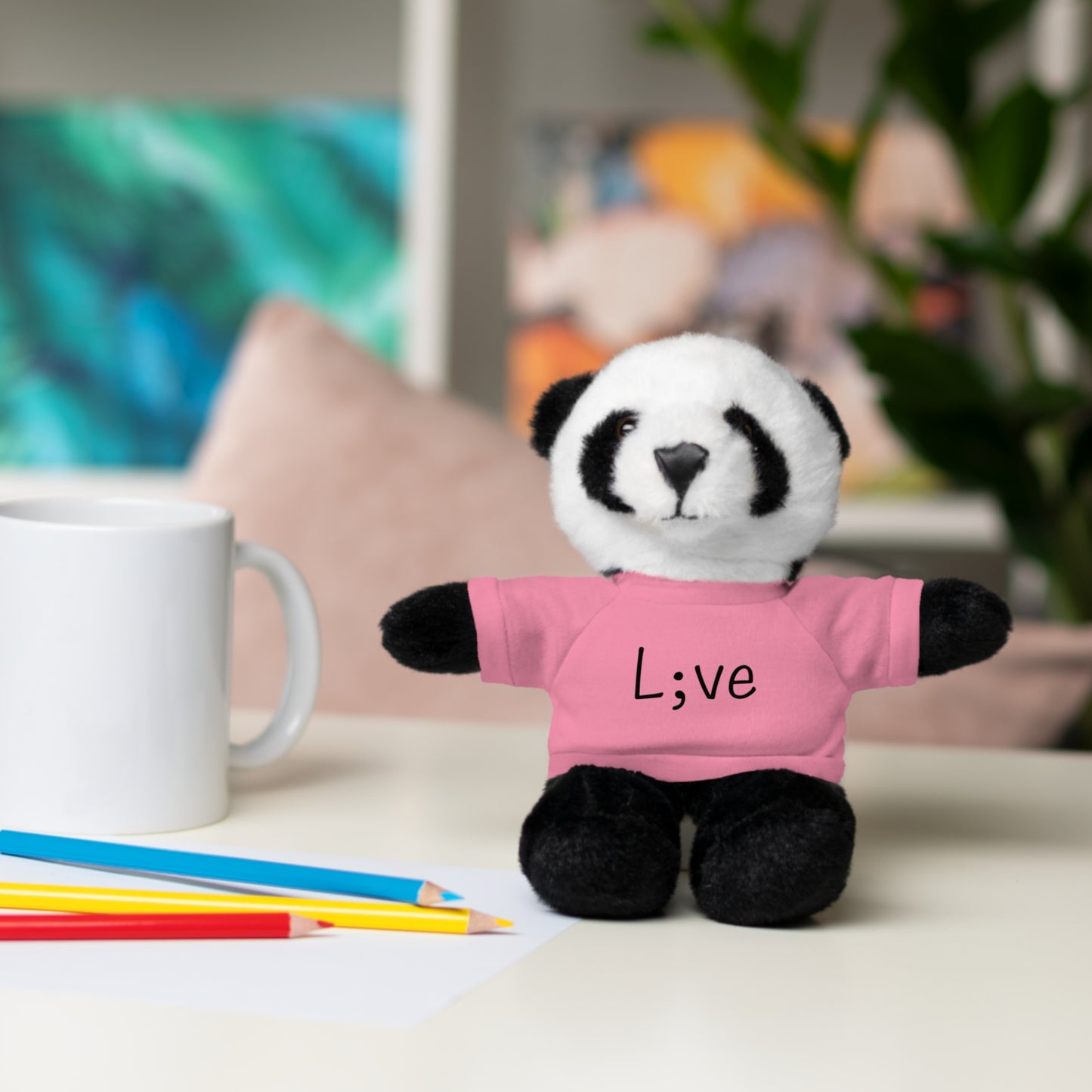 Semi-Colon L;ve Stuffed Animals with Tee