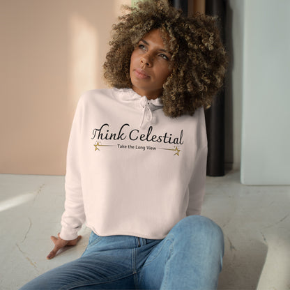 Think Celestial Crop Hoodie