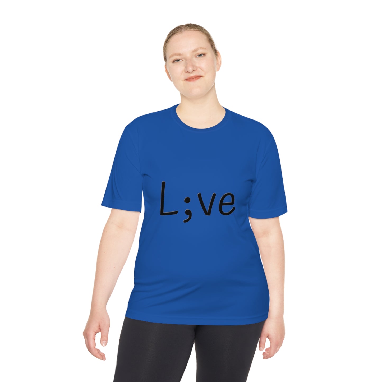 Semi-Colon L;ve Moisture Wicking Tee