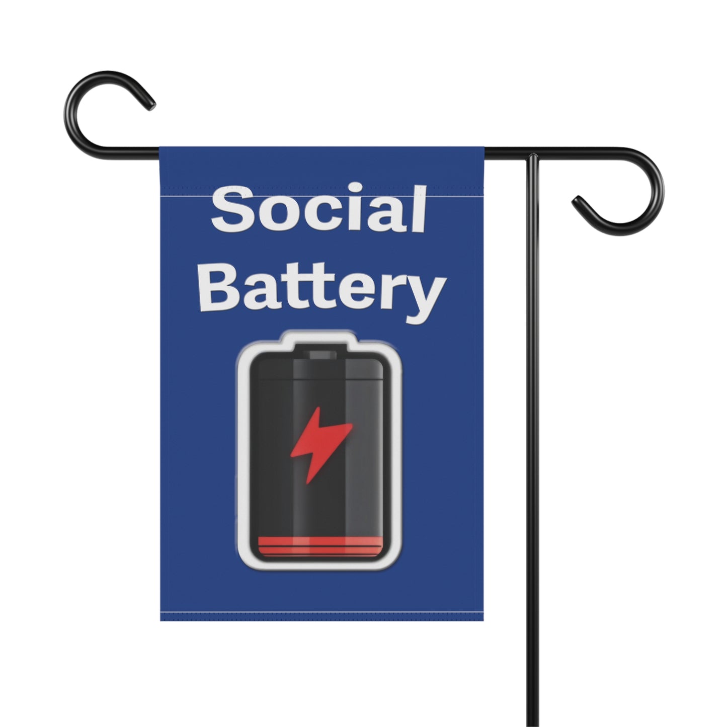 Social Battery Low Garden & House Banner