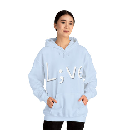 Semi-Colon L;ve Heavy Blend™ Hooded Sweatshirt