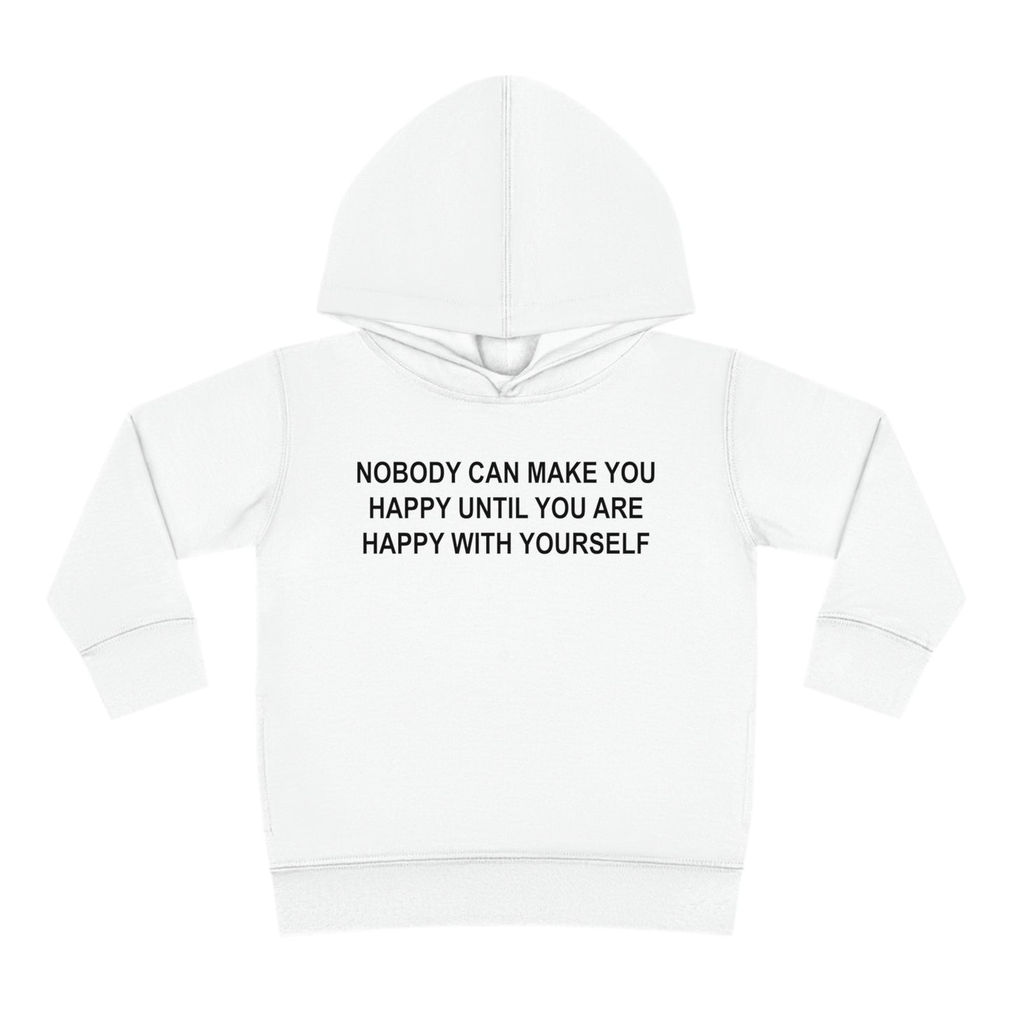 Happy with Yourself Toddler Pullover Fleece Hoodie