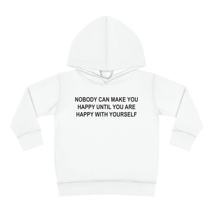 Happy with Yourself Toddler Pullover Fleece Hoodie