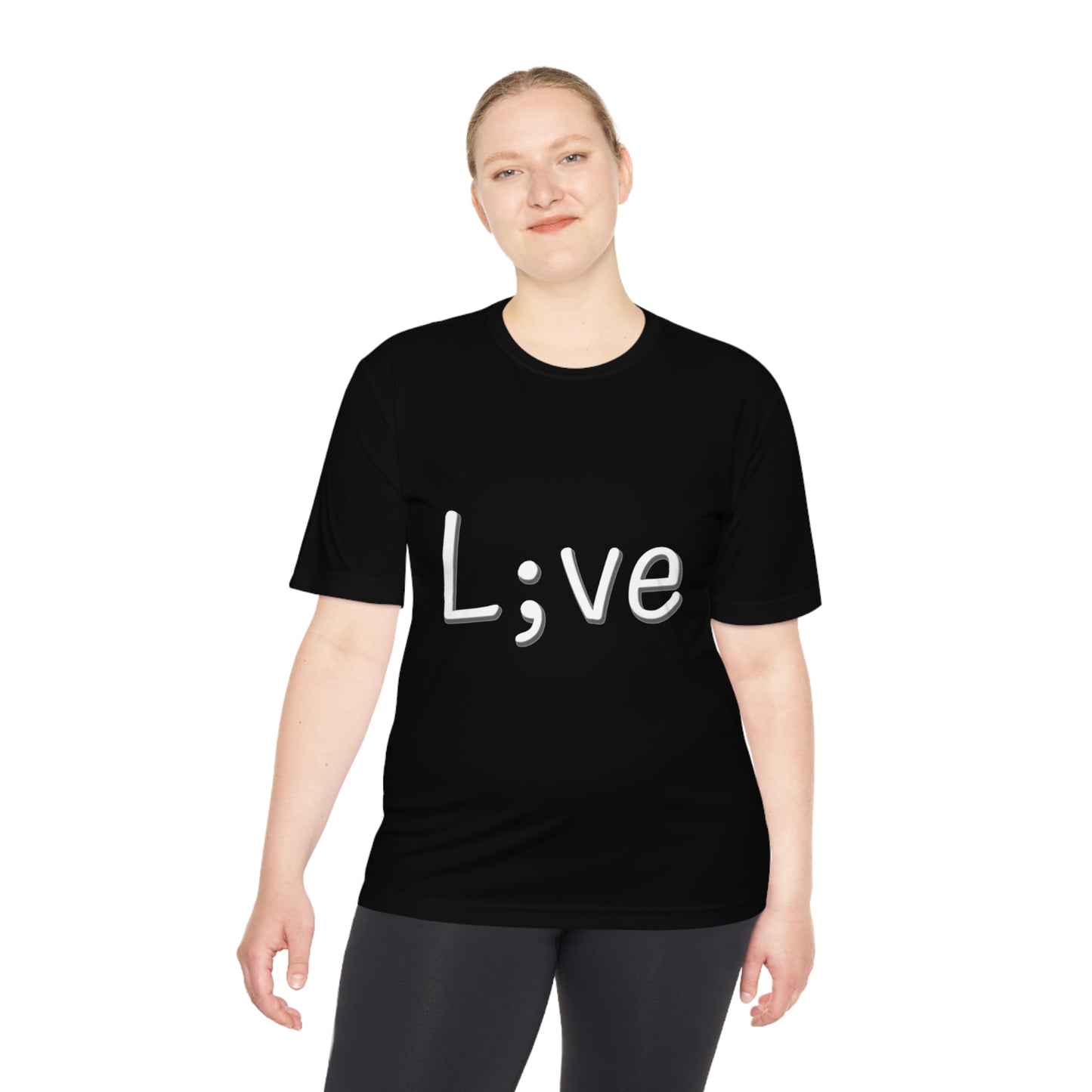 Semi-Colon L;ve Moisture Wicking Tee