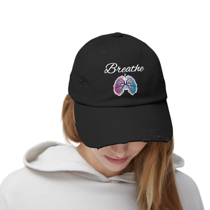 Breathe Unisex Distressed Cap