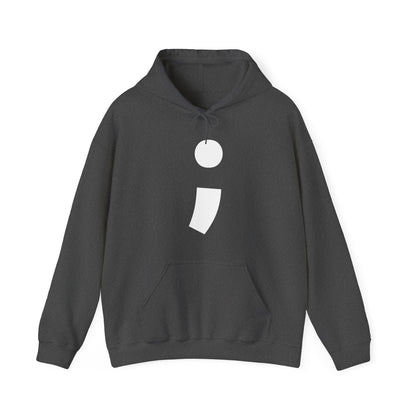 Semi-Colon ; Heavy Blend™ Hooded Sweatshirt