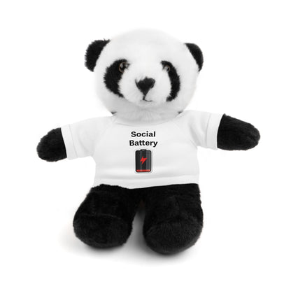 Social Battery Low Stuffed Animals with Tee