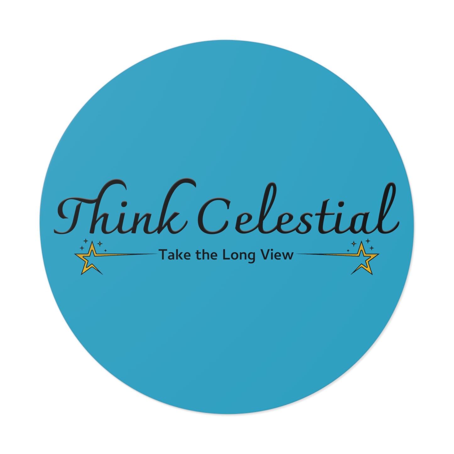 Think Celestial Round Vinyl Stickers