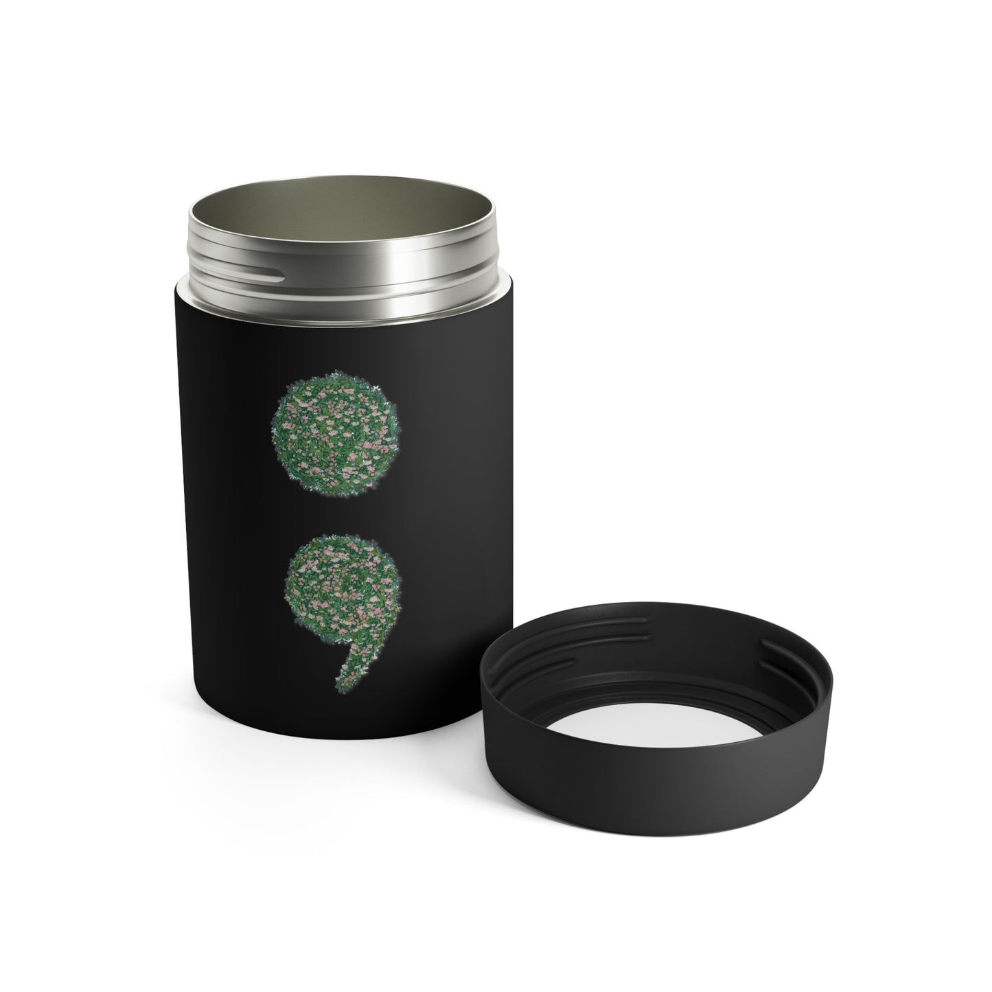 Flowers Semi-Colon Can Holder