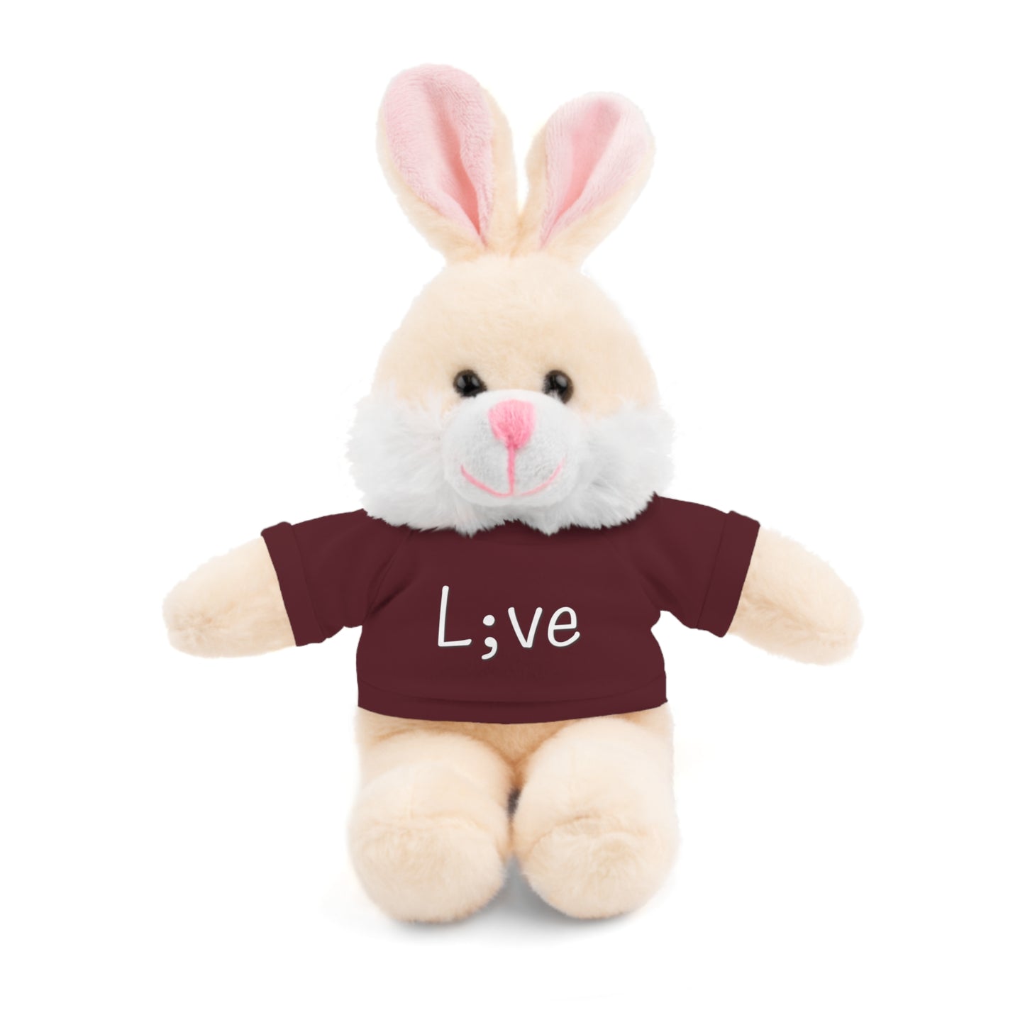 Semi-Colon L;ve Stuffed Animals with Tee