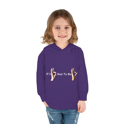 It's OK Not To Be OK Hands Toddler Pullover Fleece Hoodie