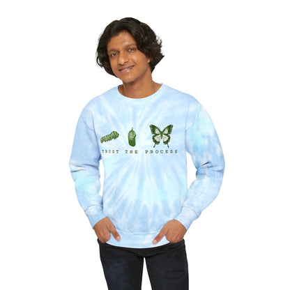 Trust The Process Unisex Tie-Dye Sweatshirt