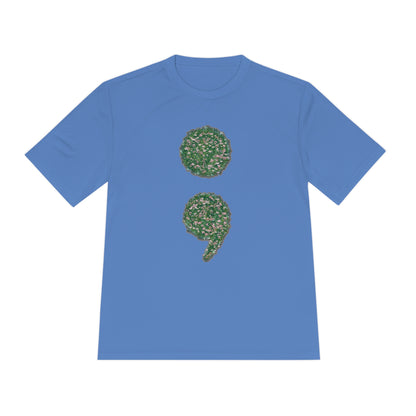 Flowers Semi-Colon Moisture Wicking Tee