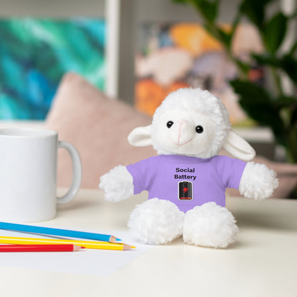 Social Battery Low Stuffed Animals with Tee