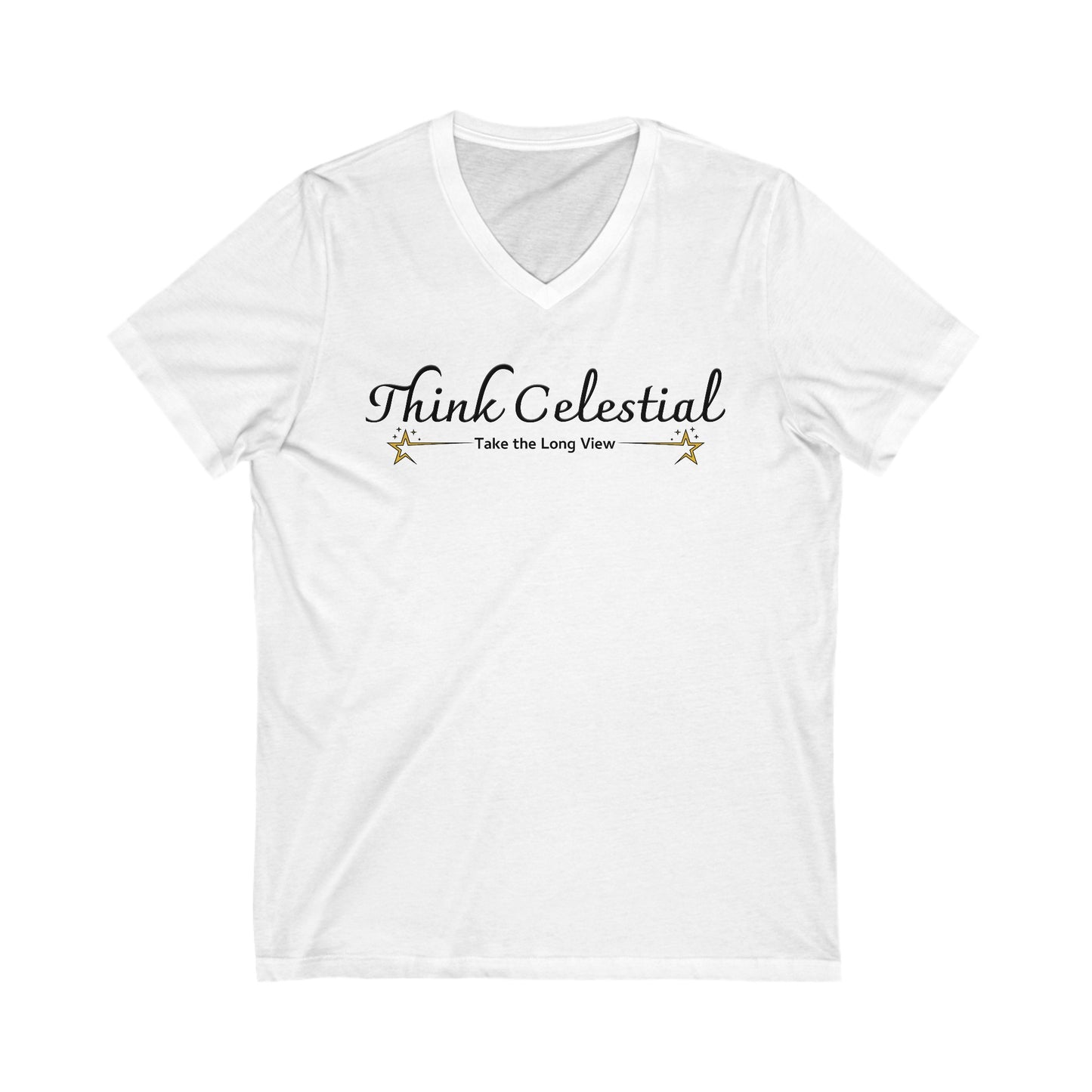 Think Celestial Jersey Short Sleeve V-Neck Tee