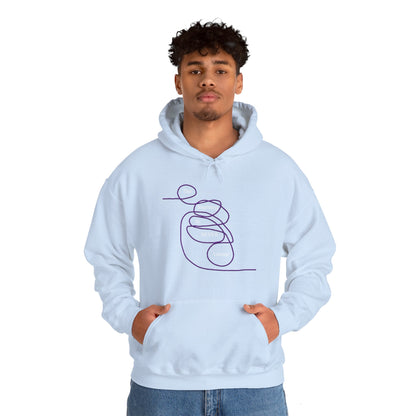 The Journey is Never Linear Heavy Blend™ Hooded Sweatshirt