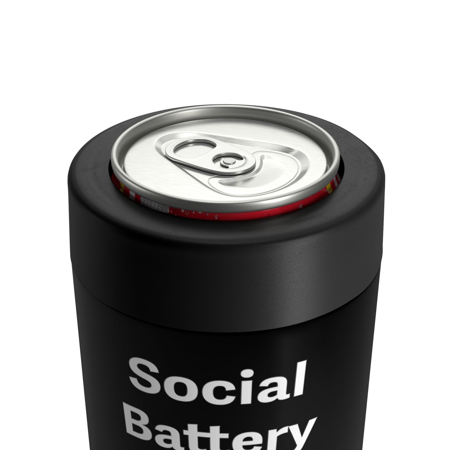 Social Battery Low Can Holder