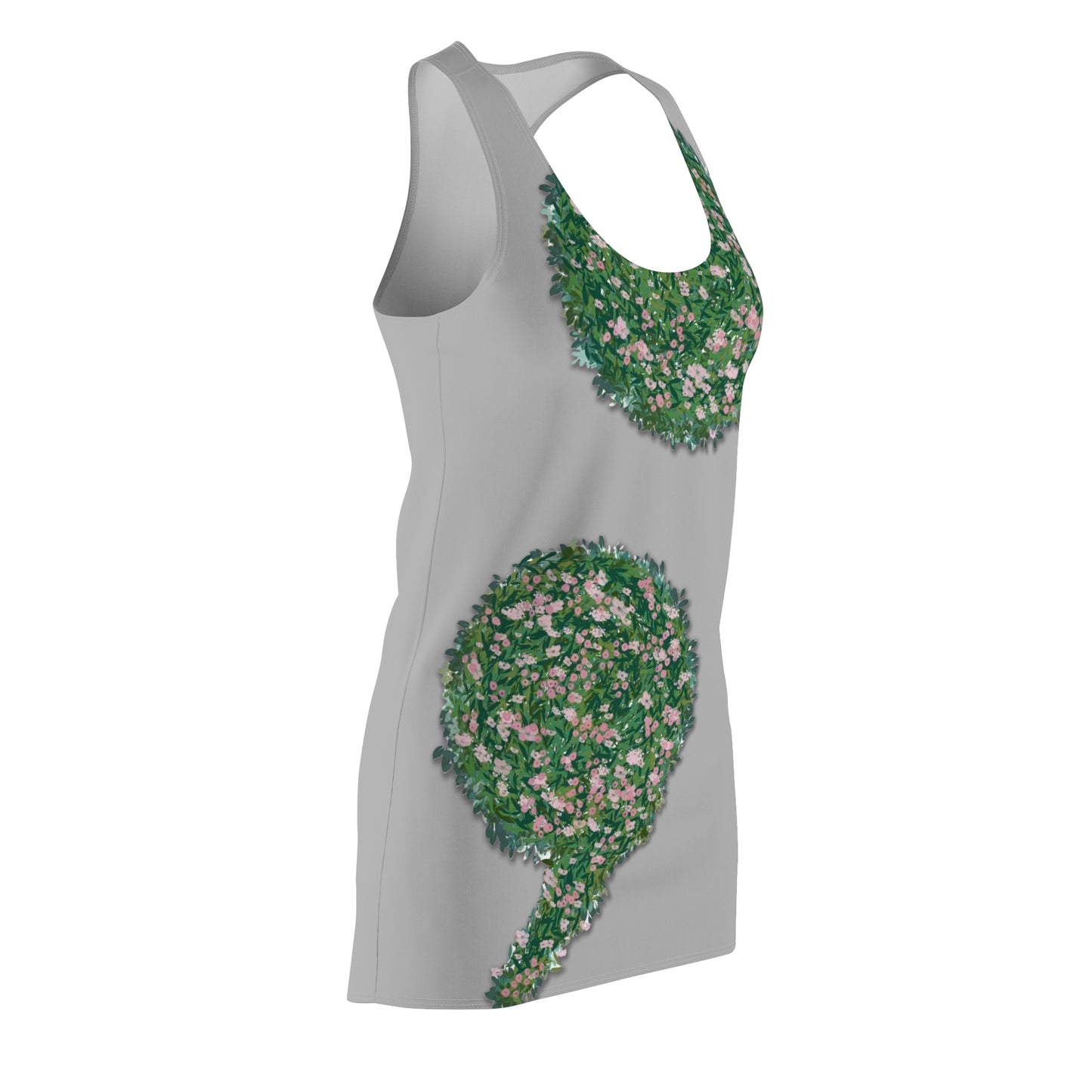 Flowers Semi-Colon Women's Cut & Sew Racerback Dress