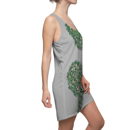 Flowers Semi-Colon Women's Cut & Sew Racerback Dress