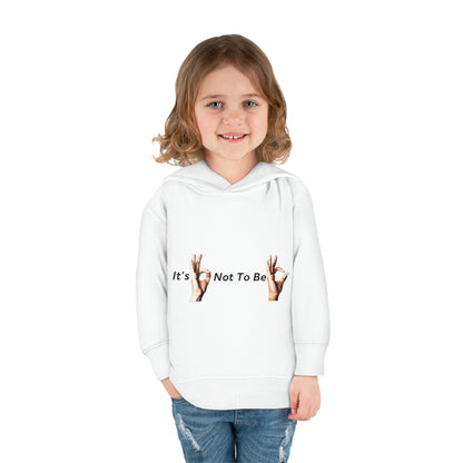 It's OK Not To Be OK Hands Toddler Pullover Fleece Hoodie