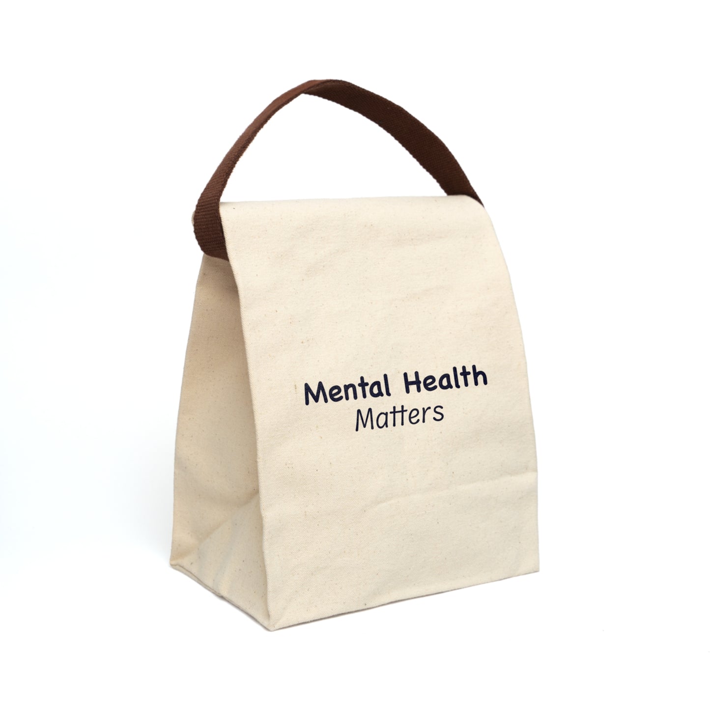 Mental Health Matters Canvas Lunch Bag With Strap