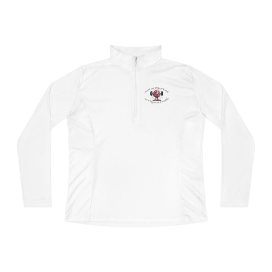 Mental Health Muscle Ladies Quarter-Zip Pullover