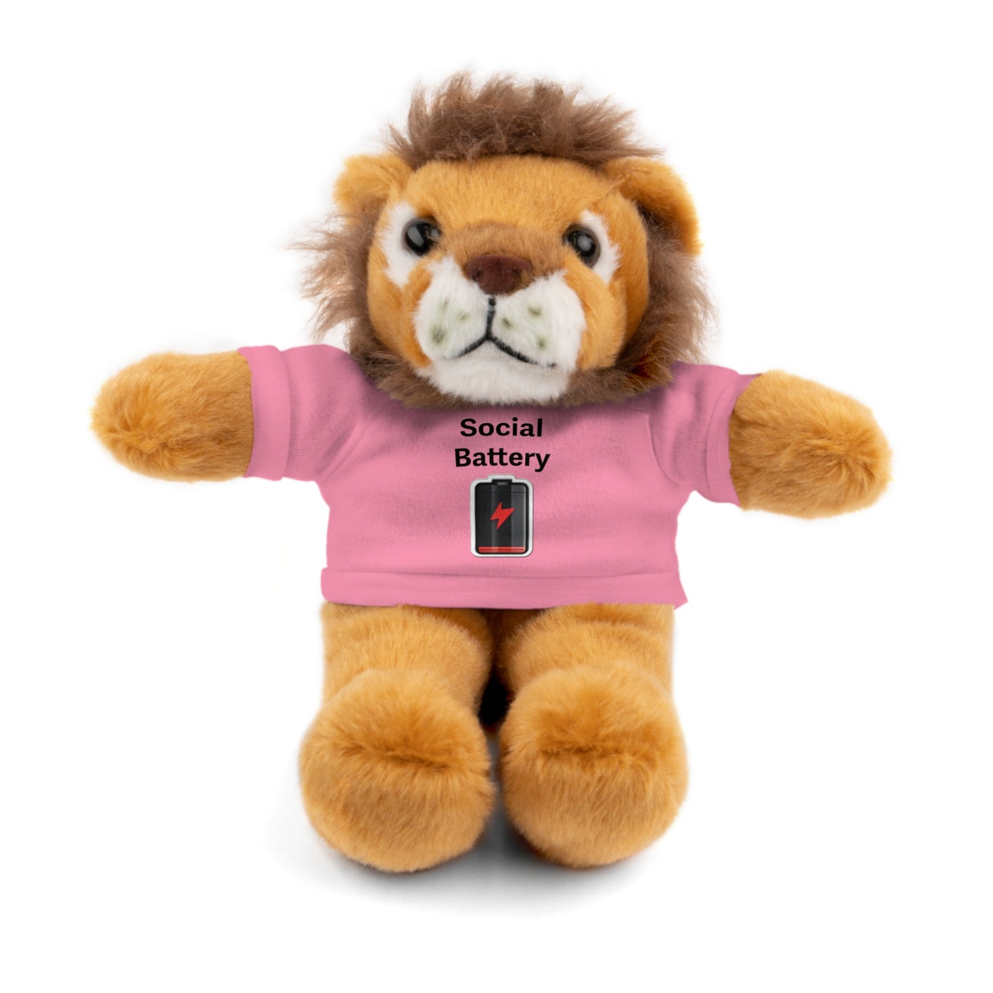 Social Battery Low Stuffed Animals with Tee