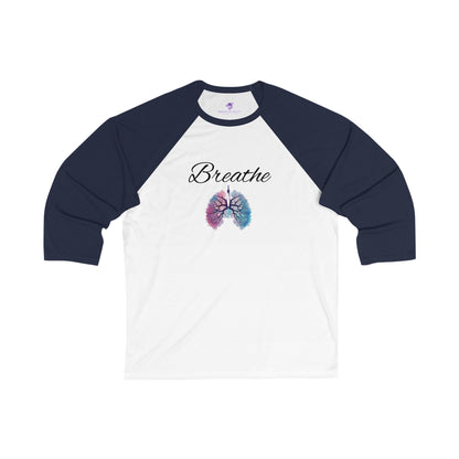 Breathe Unisex 3\4 Sleeve Baseball Tee