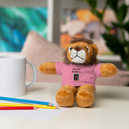 Social Battery Low Stuffed Animals with Tee