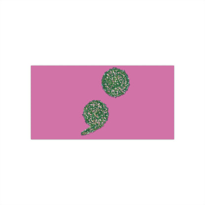 Flowers Semi-Colon Bumper Stickers