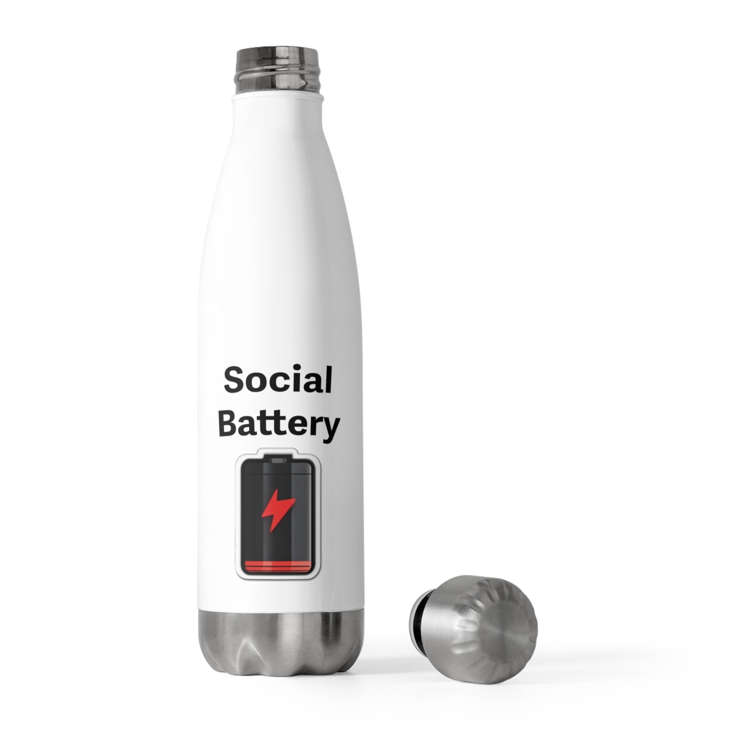 Social Battery Low 20oz Insulated Bottle