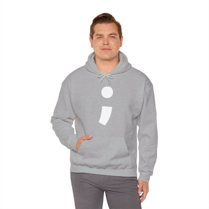 Semi-Colon ; Heavy Blend™ Hooded Sweatshirt