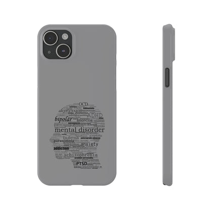 Mental Disorder Silhouette Slim Phone Cases