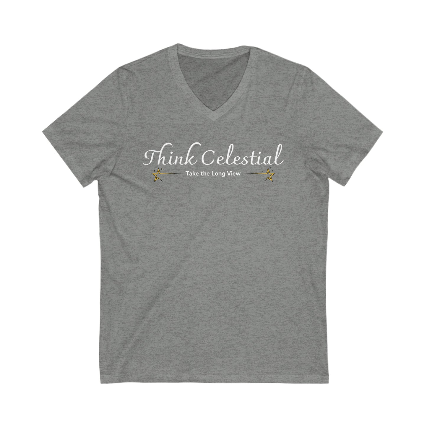 Think Celestial Jersey Short Sleeve V-Neck Tee