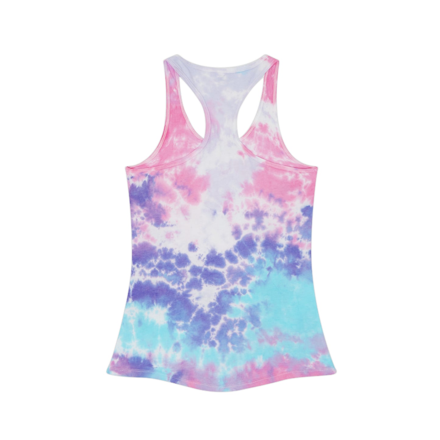 Mental Disorder Silhouette Tie Dye Racerback Tank Top