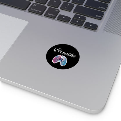 Breathe Round Vinyl Stickers