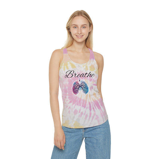 Breathe Tie Dye Racerback Tank Top