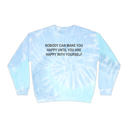 Happy with Yourself Unisex Tie-Dye Sweatshirt