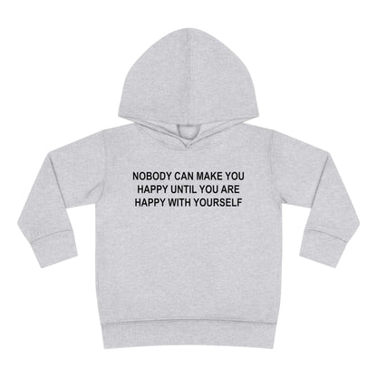 Happy with Yourself Toddler Pullover Fleece Hoodie