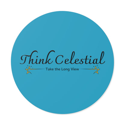 Think Celestial Round Vinyl Stickers