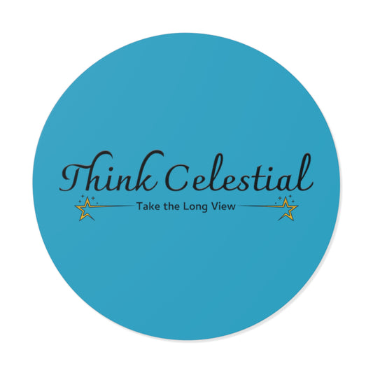 Think Celestial Round Vinyl Stickers