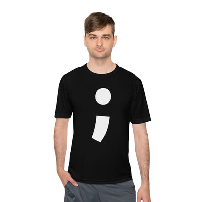 Semi-Colon ; Moisture Wicking Tee