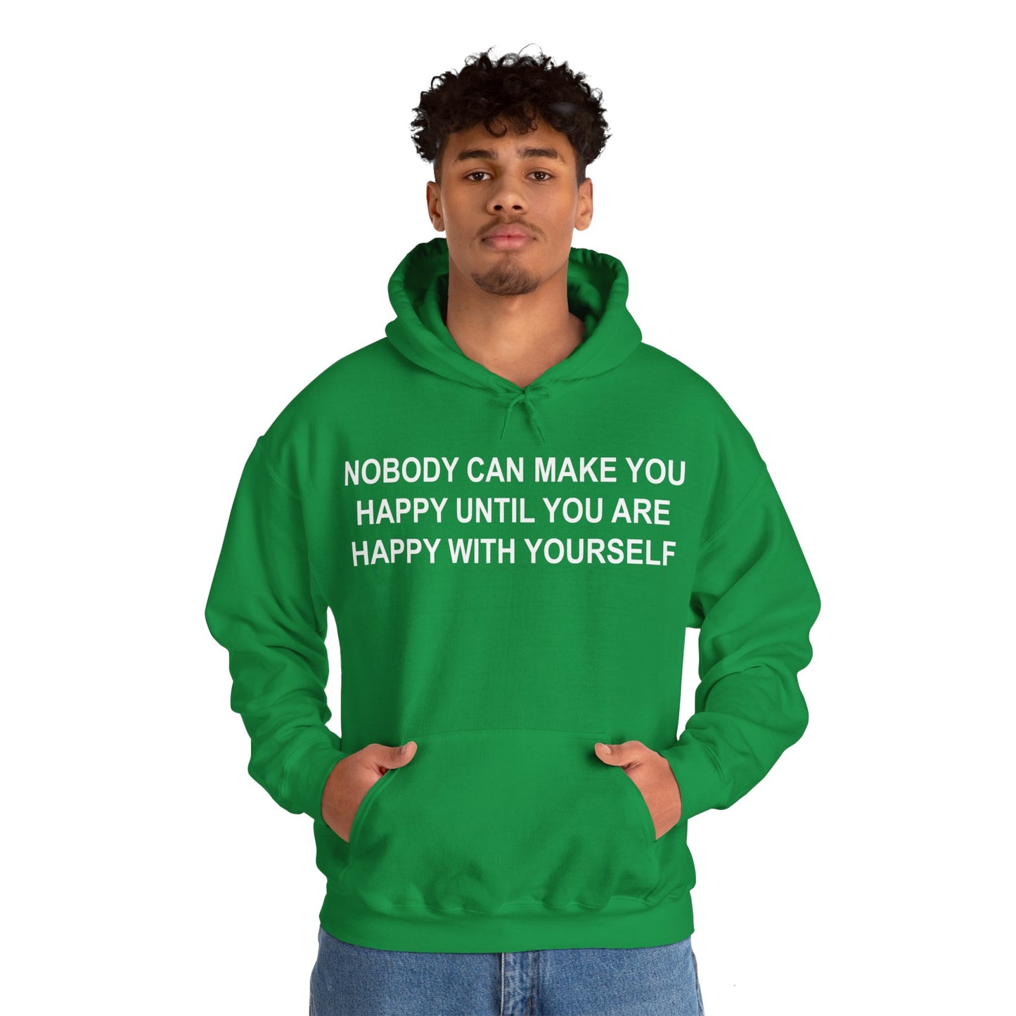 Happy with Yourself Heavy Blend™ Hooded Sweatshirt