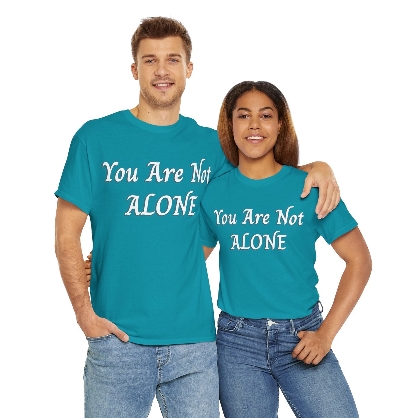 You Are Not Alone Unisex Heavy Cotton Tee