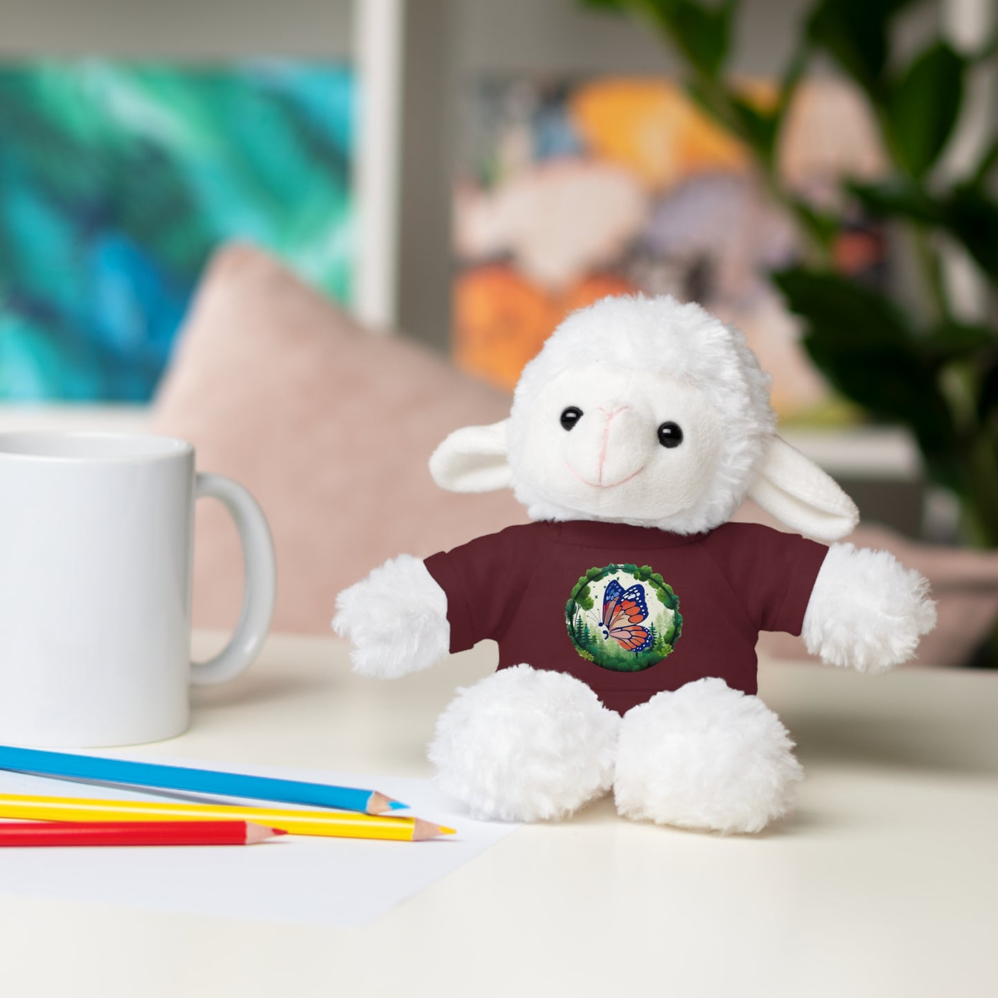 Semi-Colon Butterfly Stuffed Animals with Tee