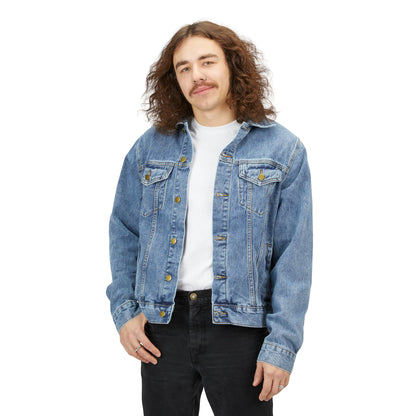 Flowers Semi-Colon Men's Denim Jacket