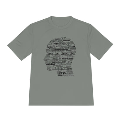 Mental Disorder Silhouette Moisture Wicking Tee