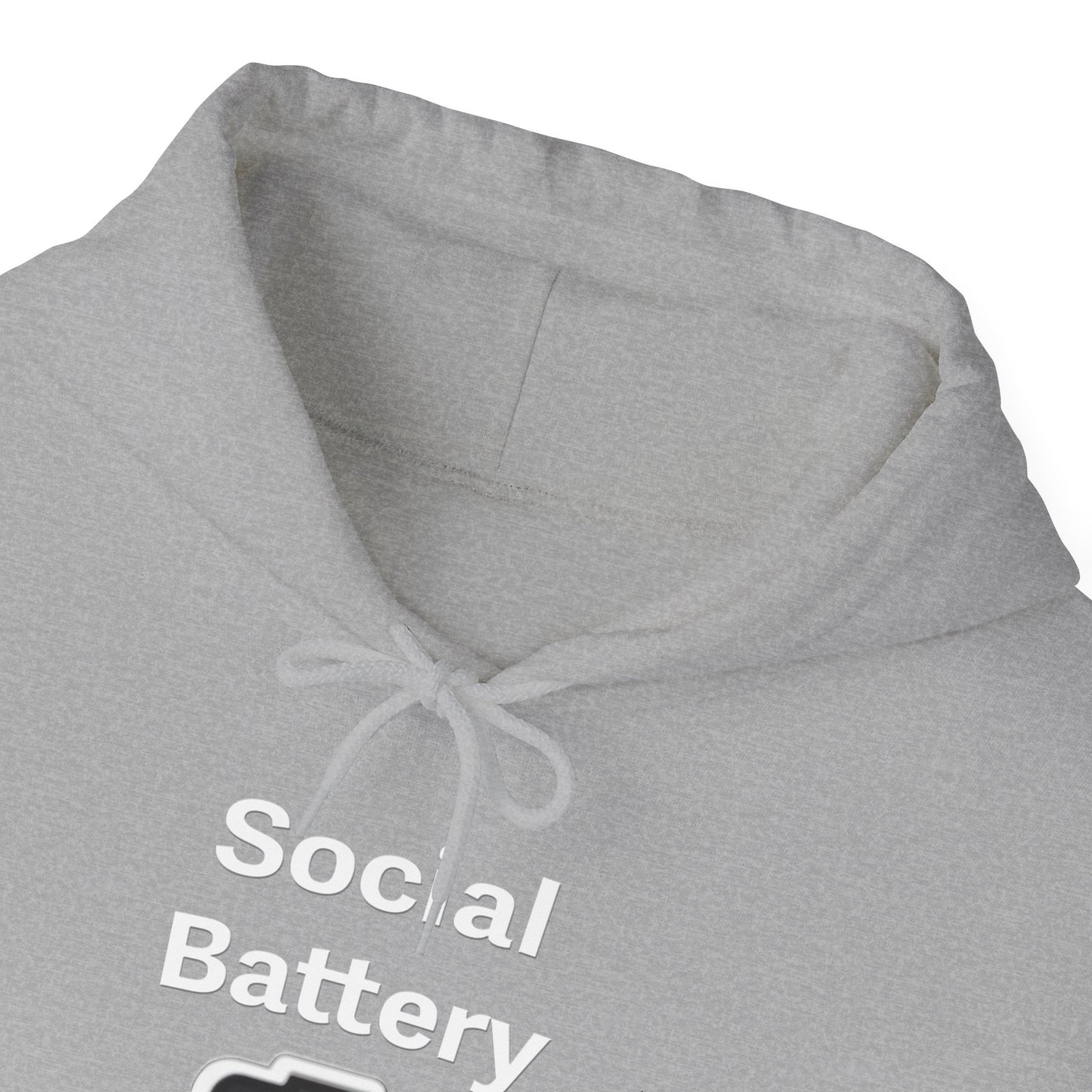 Social Battery Low Heavy Blend™ Hooded Sweatshirt